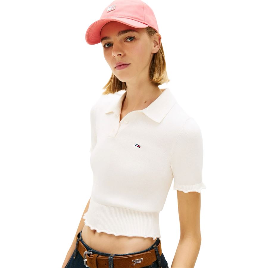 Polo maniche corte slim fit da donna Tommy Jeans | DW0DW22597YBH